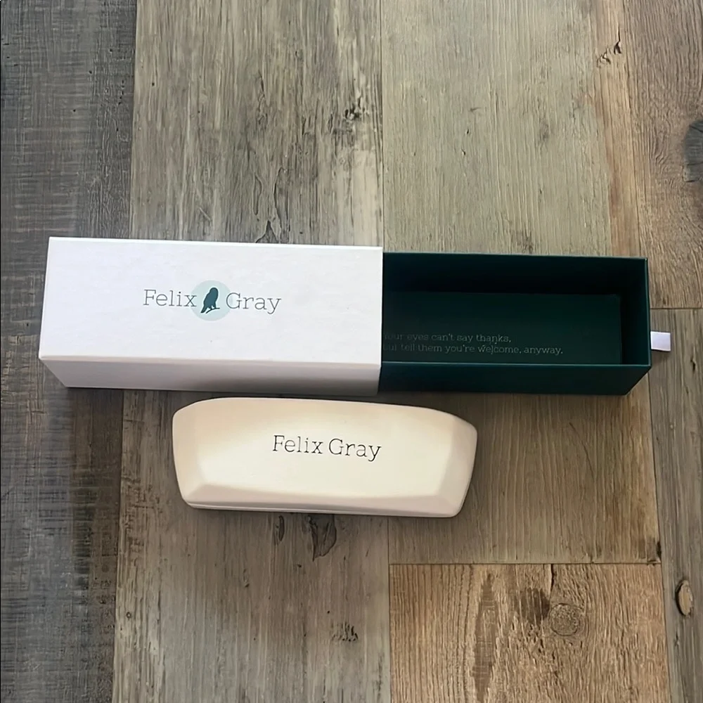 Felix Gray Tortoise Eyeglasses with Case OS
